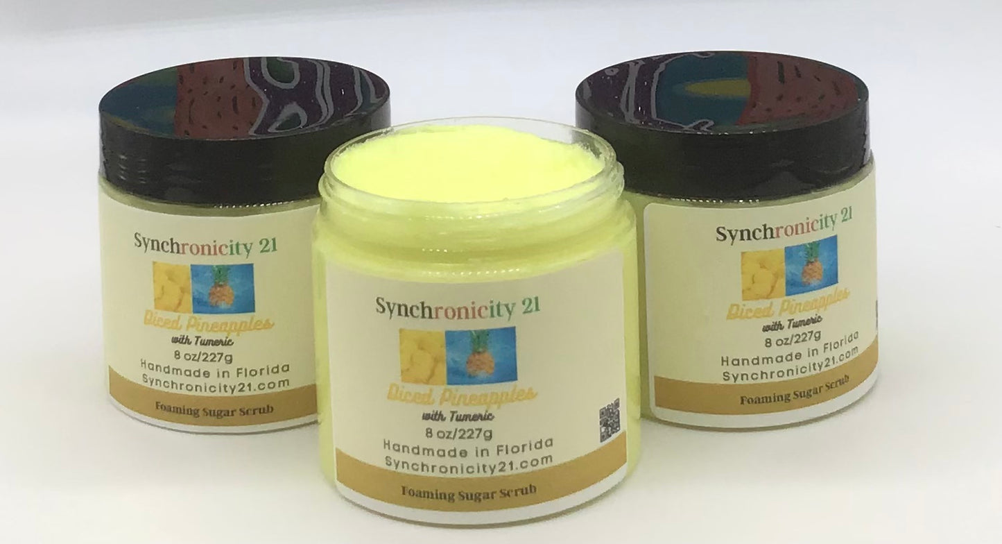 Diced Pineapple Sugar Scrub